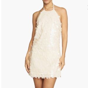 Elegant Cream Sequin Dress- Perfect for your bridal era!